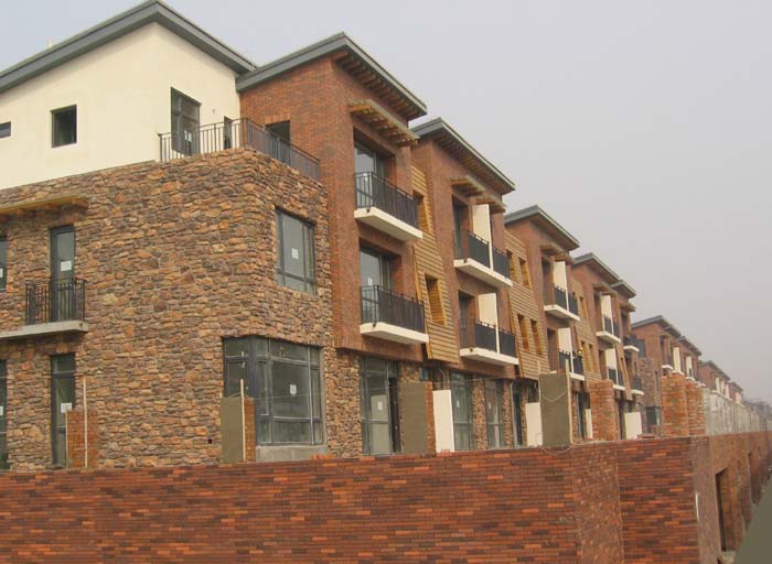 仿古磚藏龍島工程_博悅佳軟瓷磚施工案例欣賞